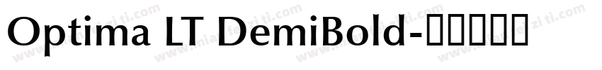 Optima LT DemiBold字体转换
